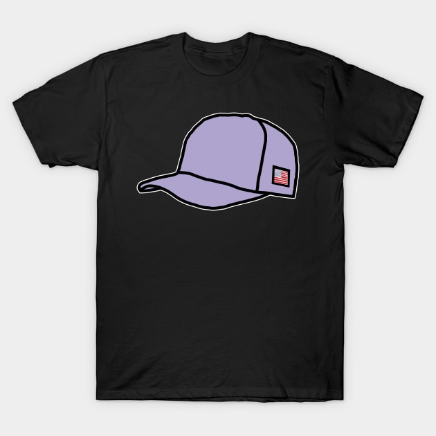 Trucker Hats Lavender Graphic T-Shirt by ellenhenryart